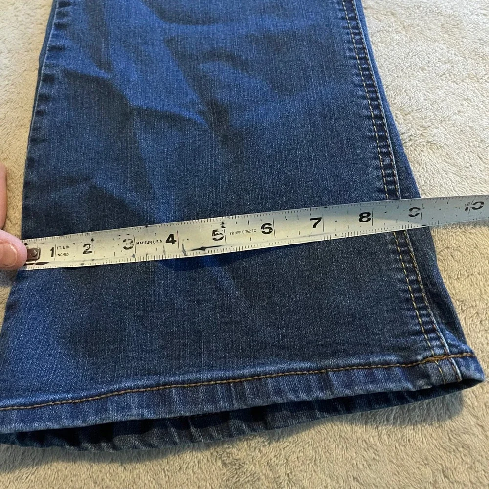 WallFlower Jeans Womens 17 Short Blue Luscious Curvy Fit Bootcut Flare Stretch